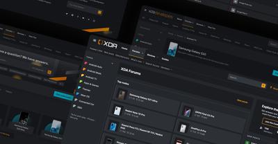 Overview of XDA website and community in dark mode. 
